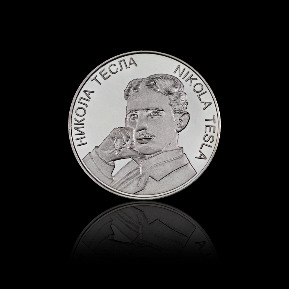 ''Nikola Tesla'' Silver Medal from 6.49 gr