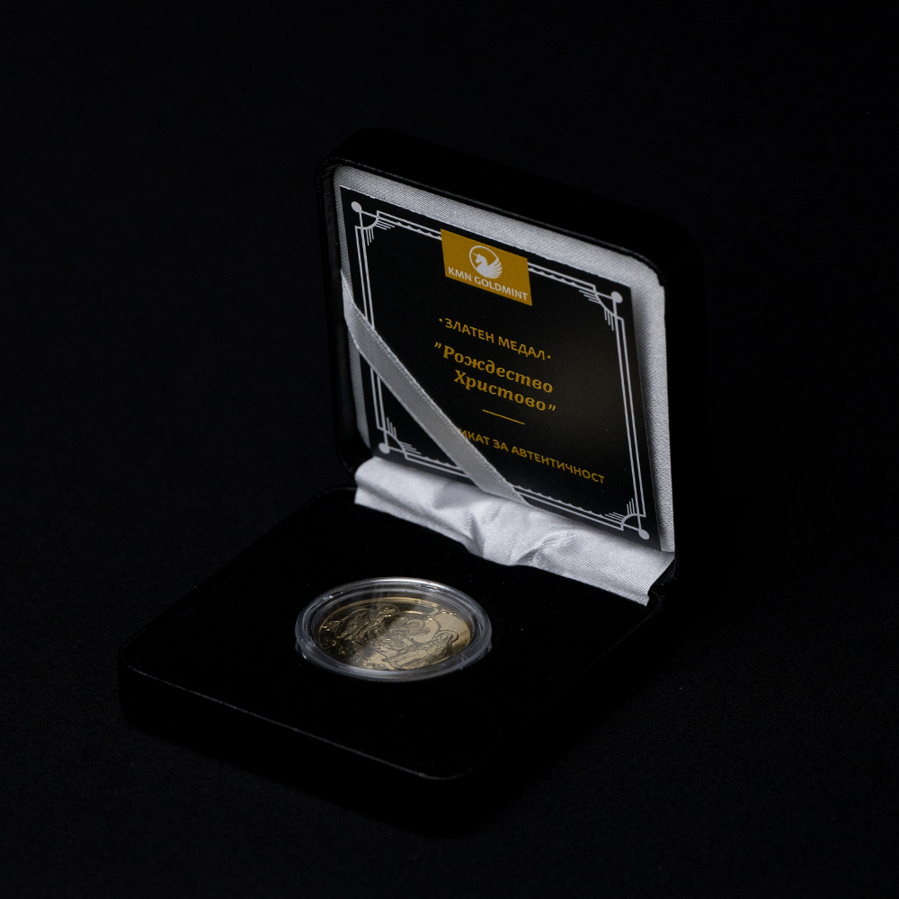 ''NATIVITY OF CHRIST'' - Gold Medal from 3.5 gr - Image 3